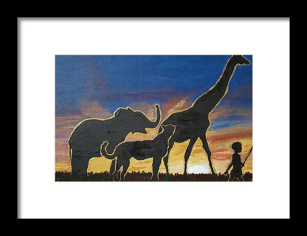 Bible Framed Print featuring the painting A Child Will Lead Them - 1 by Rachel Natalie Rawlins