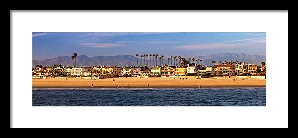 Ocean Framed Print featuring the photograph A Clear Day At The Beach by James Eddy