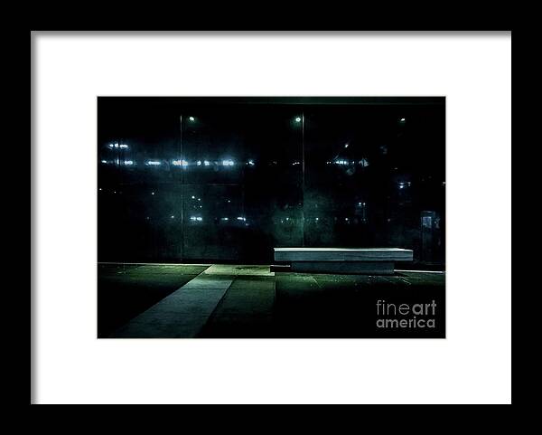 Minimalism Framed Print featuring the photograph A Cold Seat by James Aiken