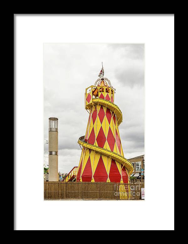 Helter Skelter Framed Print featuring the photograph A Colourful Ride by Steve Purnell