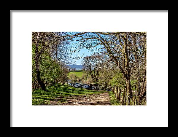 Agriculture Framed Print featuring the photograph A Country Pathway In Northern England by W Chris Fooshee