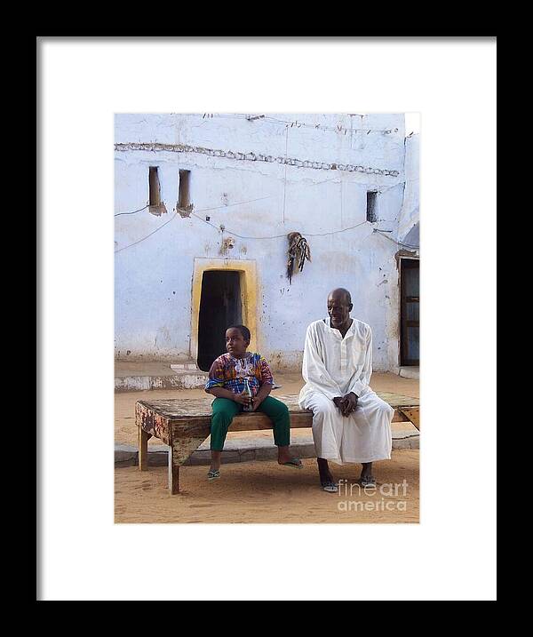 Africa Framed Print featuring the photograph A Courtyard in Time by Erin Dorrance