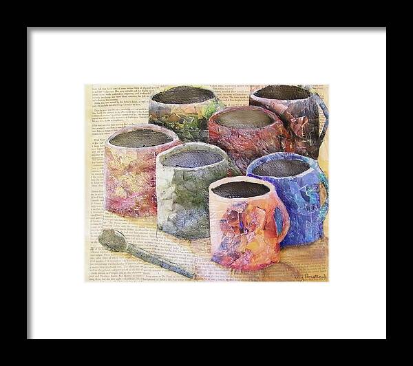 Cup Framed Print featuring the mixed media A Cuppa by Terry Honstead