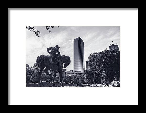 Dallas Framed Print featuring the photograph A Dallas Cowboy by Kevin Deal