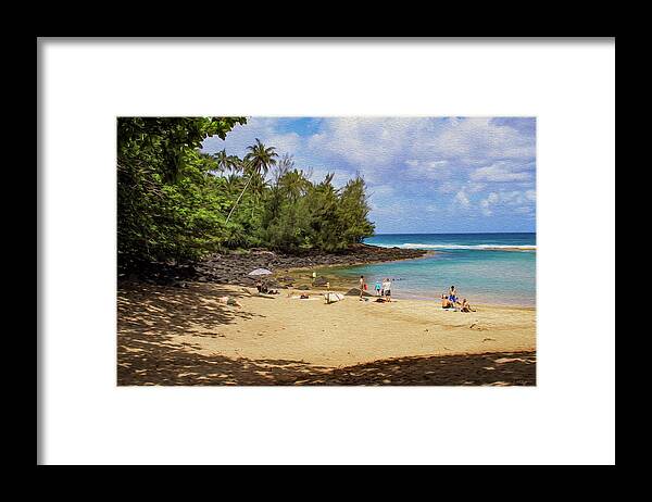 Bonnie Follett Framed Print featuring the photograph A Day at Ke'e Beach by Bonnie Follett