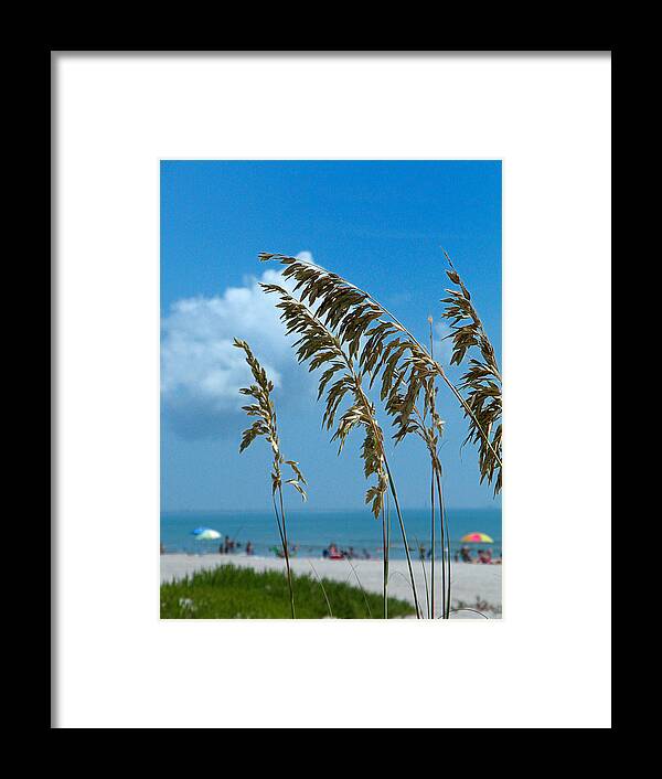 Beach Framed Print featuring the photograph A Day at The Beach - Cocoa Beach FL by Frank Mari