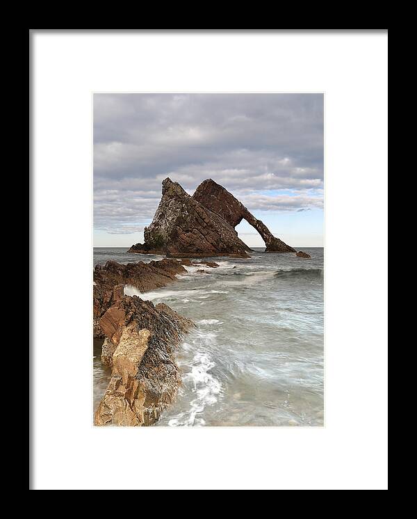 Bow Fiddle Framed Print featuring the photograph A Day by Bow Fiddle Rock by Maria Gaellman