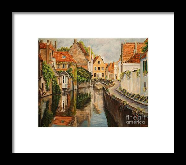 French Paintings Framed Print featuring the painting A Day in Brugge by Charlotte Blanchard