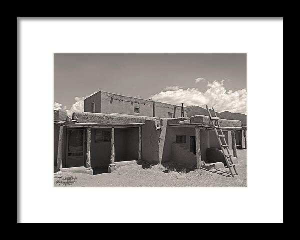 Taos Framed Print featuring the photograph A Dwelling by Gordon Beck