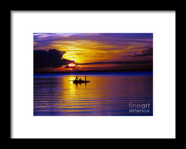 Sunset Framed Print featuring the photograph A Fisherman's Sunset by James BO Insogna