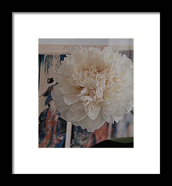 Photography Framed Print featuring the photograph A Fluff of Petals by Nancy Kane Chapman