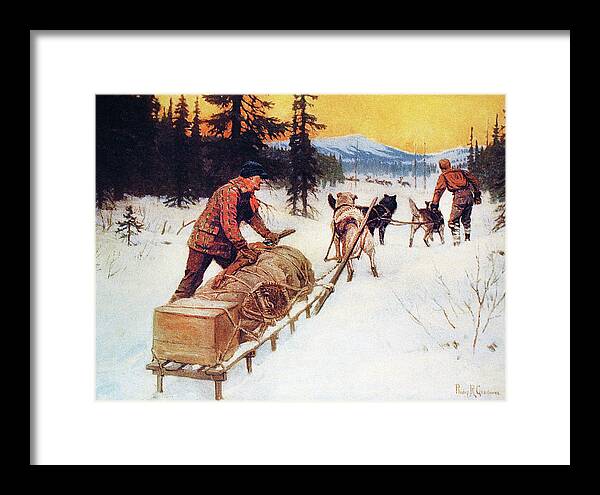 Outdoor Framed Print featuring the painting A Golden Opportunity by Philip R Goodwin