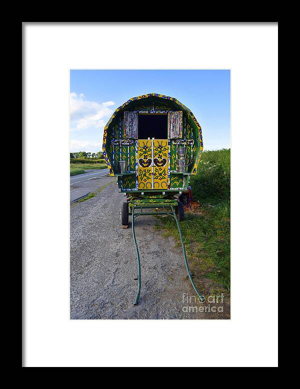 Travellers Caravan Framed Print featuring the photograph A Gypsy caravan by Joe Cashin