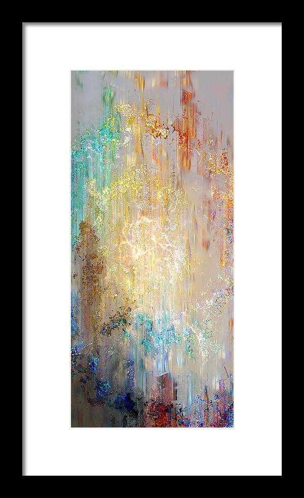 Large Abstract Framed Print featuring the painting A Heart So Big - Custom Version 5 - Abstract Art by Jaison Cianelli