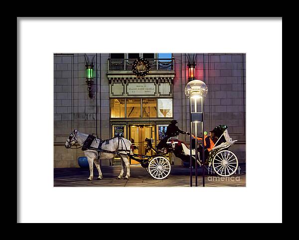 Horse Framed Print featuring the photograph A Holiday Ride by Steven Parker