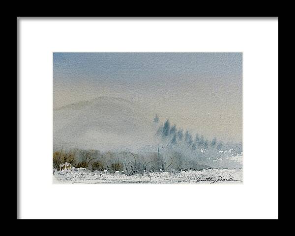 Australia Framed Print featuring the painting A Misty Morning by Dorothy Darden