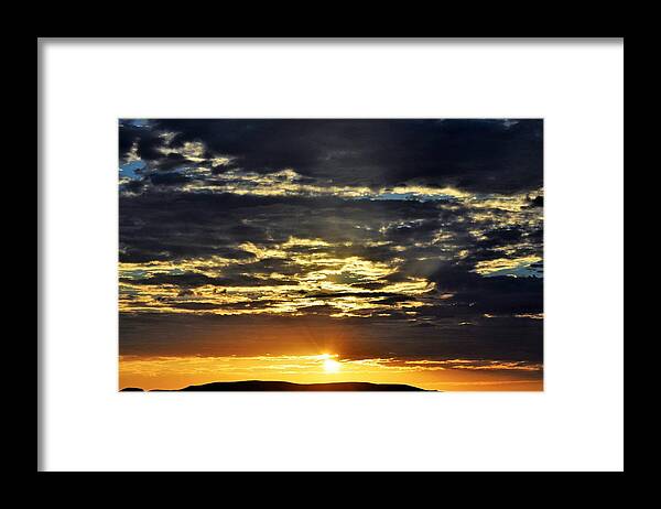 Desert Sunrise Framed Print featuring the photograph A Moment of Silence Please by John Glass