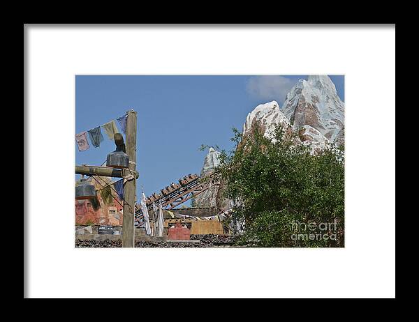 Roller Coaster Framed Print featuring the photograph A Mountain of Fun by Carol Bradley