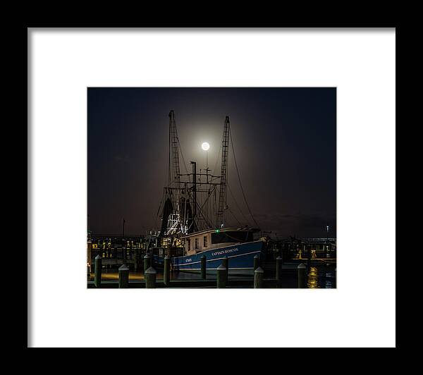 Full Moon Framed Print featuring the photograph A Nautical Field Goal by JASawyer Imaging