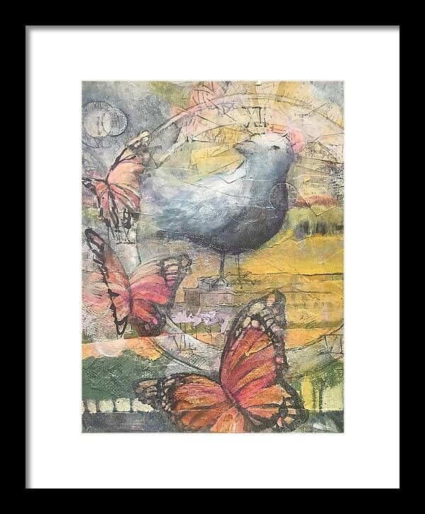 Dove Framed Print featuring the mixed media A New Day by Eleatta Diver