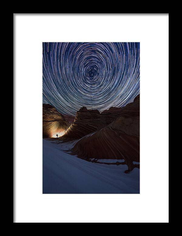 The Wave Framed Print featuring the photograph A Night at the Wave by Dustin LeFevre