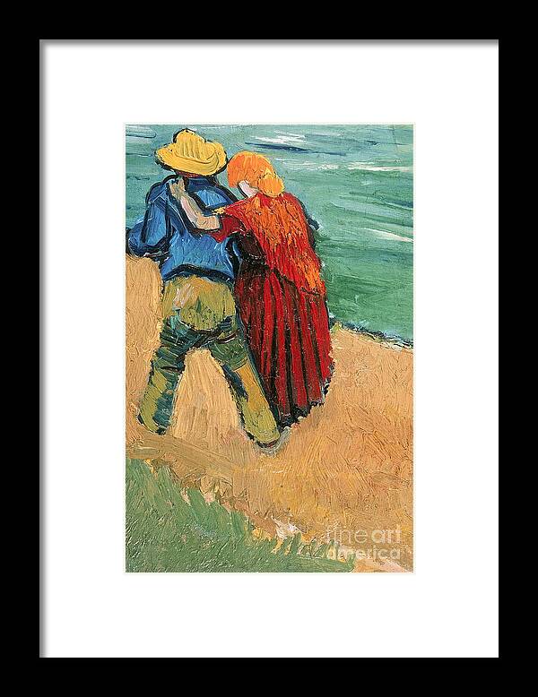 Pair Framed Print featuring the painting A Pair of Lovers by Vincent Van Gogh