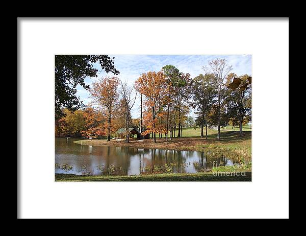 Pond Framed Print featuring the photograph A Peaceful Spot by Allen Nice-Webb