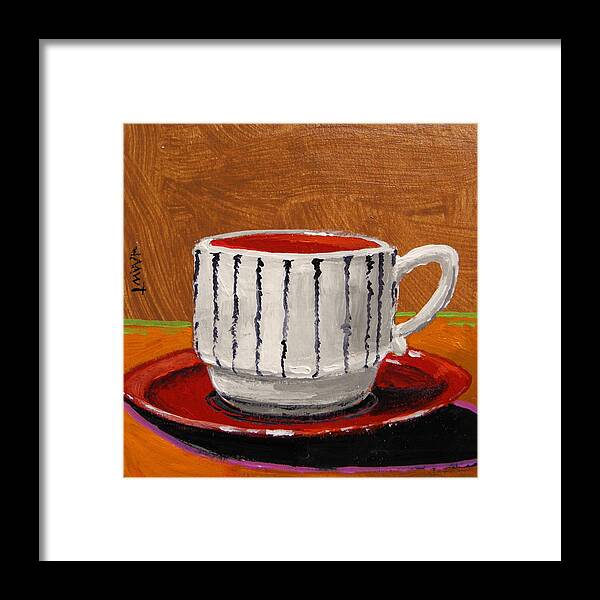 Coffe Cup Framed Print featuring the painting A Perfect Cup by John Williams