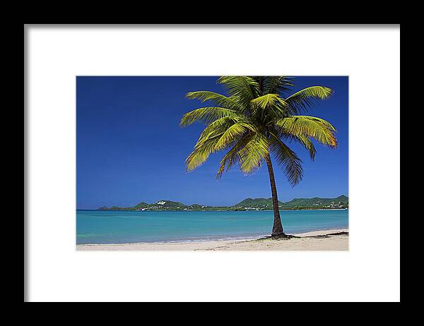 Ocean Framed Print featuring the photograph A Perfect Day-2- St Lucia by Chester Williams