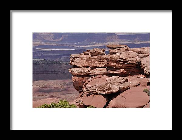 Canyonlands National Park Framed Print featuring the photograph A Pile of Rocks by Frank Madia