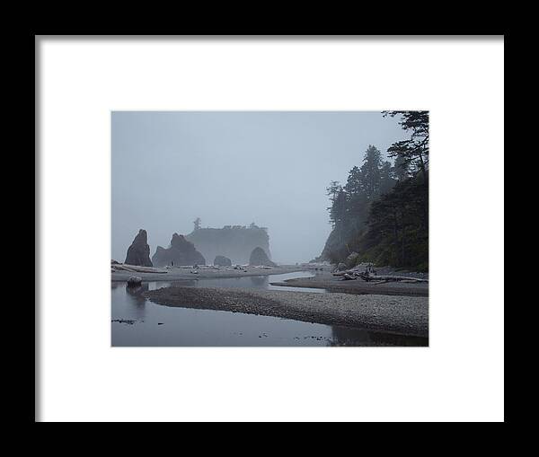 Landscape Framed Print featuring the photograph A Quiet Mist by Julie Lueders 