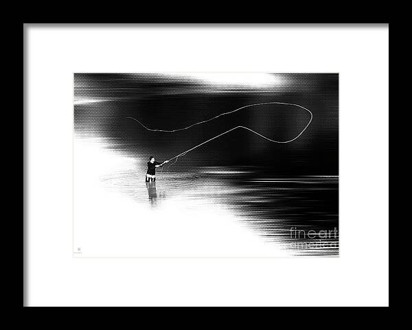 Fly Fisching Framed Print featuring the photograph A River Runs Through It by Hannes Cmarits
