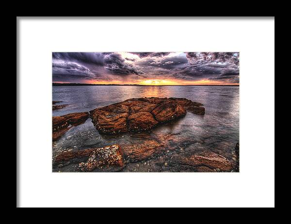 Port Stephens Framed Print featuring the photograph A Storm Is Brewing by Paul Svensen