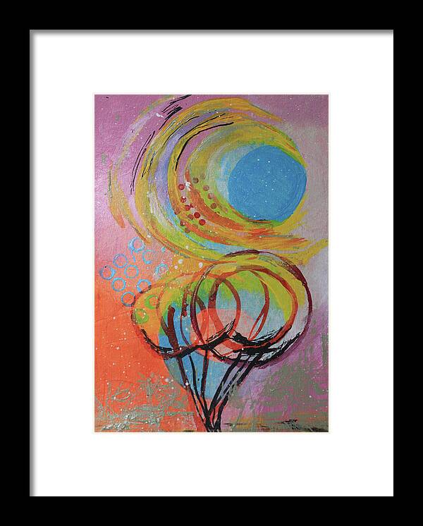 Bright Framed Print featuring the mixed media A Sunny Day by April Burton