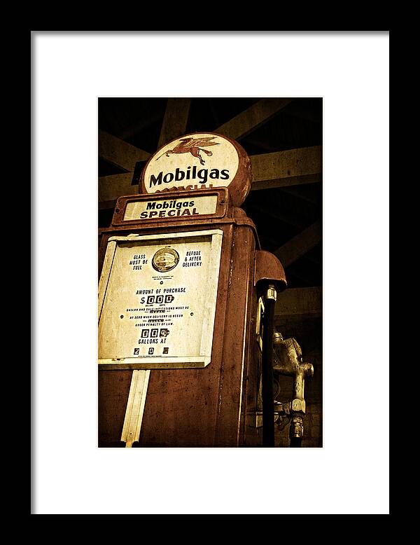 Fuel Framed Print featuring the photograph A Thing of the Past by Trish Mistric