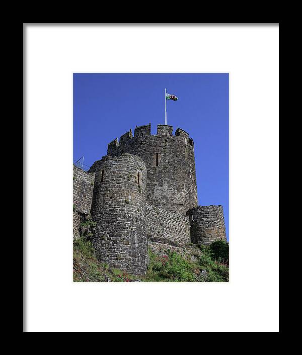 Conwy Castle Framed Print featuring the photograph A Tower at Conwy Castle by Robert Pilkington