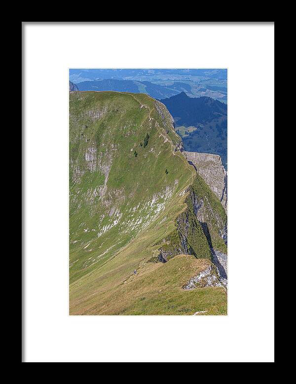  Framed Print featuring the photograph A Trail on the Edge by W Chris Fooshee