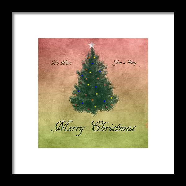 Christmas Framed Print featuring the digital art A Very Merry Christmas by Judy Hall-Folde