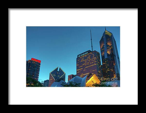 Chicago Framed Print featuring the photograph A View from Millenium Park by David Levin