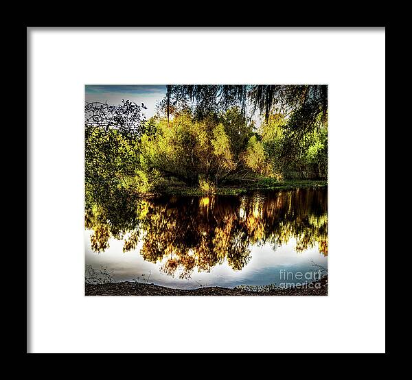 Scenic Framed Print featuring the photograph A view into a Woodland Paradise by JB Thomas