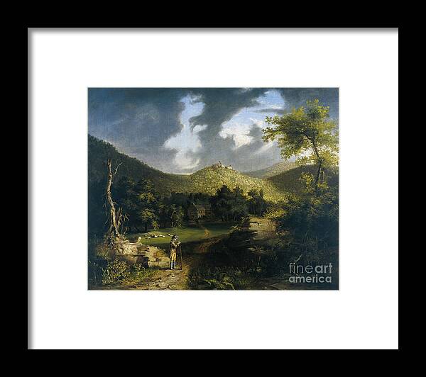 Thomas Cole Framed Print featuring the painting A View of Fort Putnam by MotionAge Designs