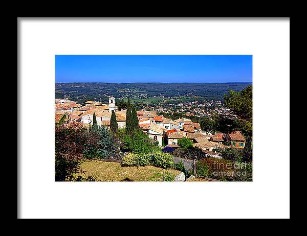 Provence Framed Print featuring the photograph A Village in Provence by Olivier Le Queinec