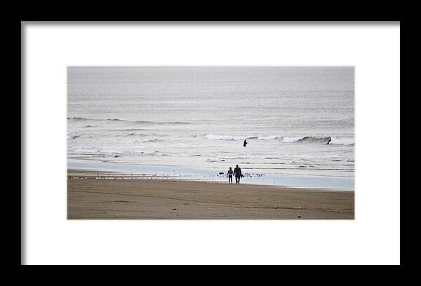 Manzanita Framed Print featuring the photograph A walk on the beach by Craig Perry-Ollila
