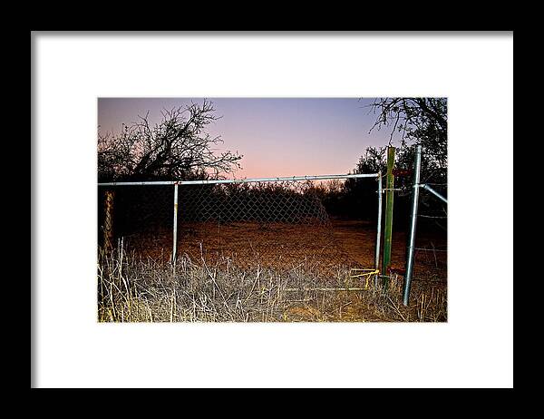 Fence Framed Print featuring the photograph A Way In by Melisa Elliott