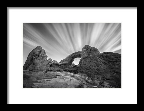 Arches Framed Print featuring the photograph A Window to the Sky by Jon Glaser