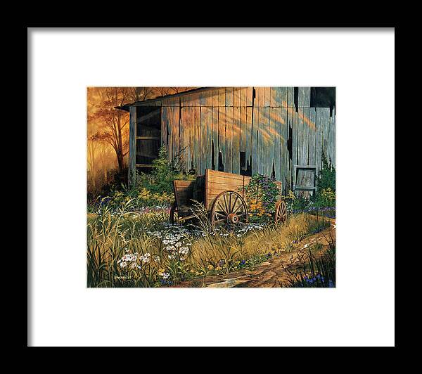 Michael Humphries Framed Print featuring the painting Abandoned Beauty by Michael Humphries