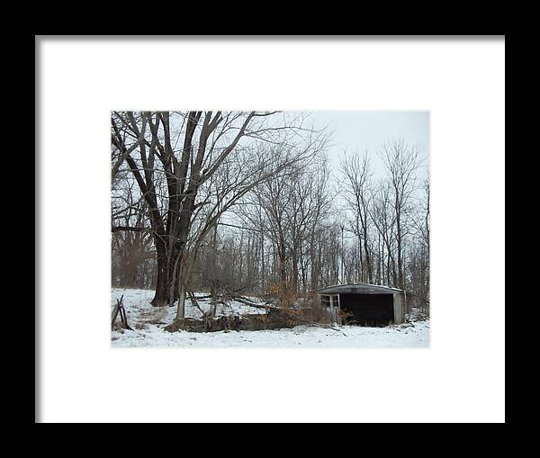 Landscape Framed Print featuring the photograph Abandoned Farm by David Junod