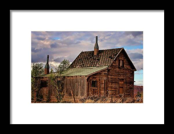 Homestead Framed Print featuring the photograph Abandoned Homestead, Utah by Debra Boucher