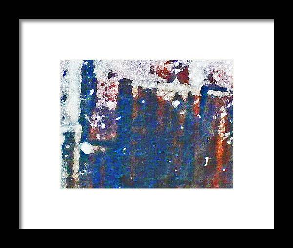 Abstract Framed Print featuring the photograph Abandoned in the Fields As Abstract by Lenore Senior