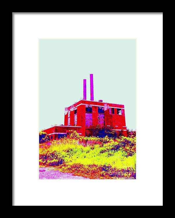 Old Abandoned Electric Plant Framed Print featuring the photograph Abandoned Industrial Power Plant No 2 by Peter Ogden